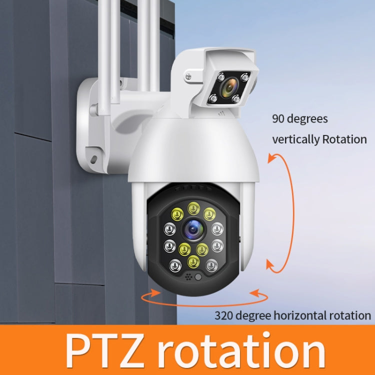 QX41 1080P 2.0MP Dual Lens IP66 Waterproof Panoramic PTZ WIFI Camera, Support Day and Night Full Color & Two-way Voice Intercom & Smart Alarm & Video Playback & 128GB TF Card, AU Plug, QX41 QX41 1080P 2.0MP Dual Lens IP66 Waterproof Panoramic PTZ WIFI Camera, Support Day and Night Full Color & Two-way Voice Intercom & Smart Alarm & Video Playback & 128GB TF Card, AU Plug, QX41